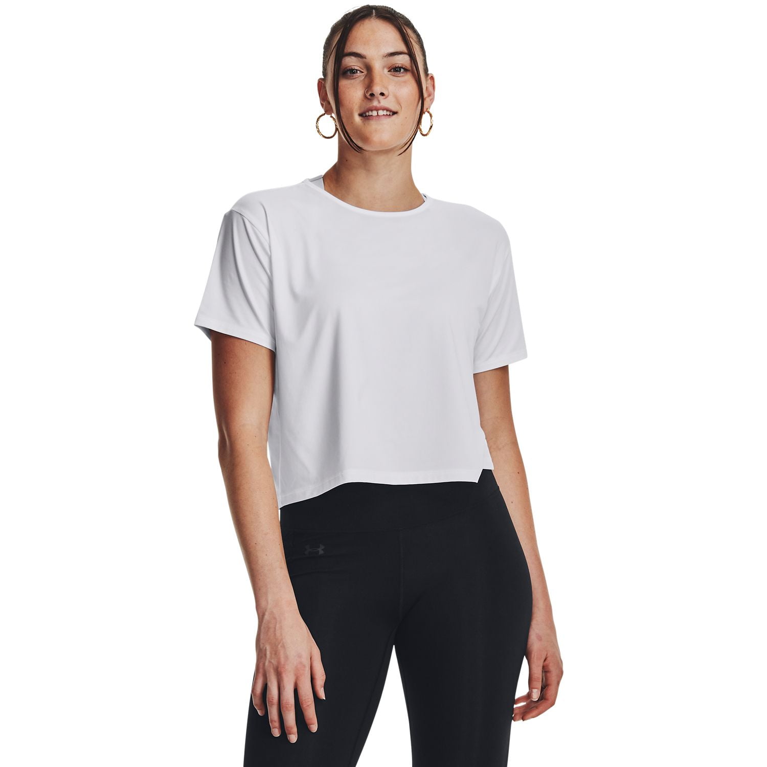 (取寄) アンダーアーマー レディース モーション ショート スリーブ Tシャツ Under Armour women Motion Short Sleeve T-Shirt White/Halo Gray Women's Under Armour Motion Short Sleeve Tee Color: White Halo