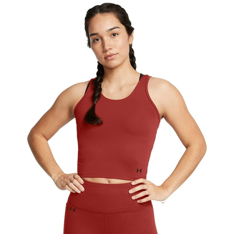 Women s Under Armour Motion Tank Top Color Earthen Orange Size MEDIUM Walmart
