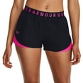 thumbnail image 1 of Women's Under Armour Play Up 3.0 Shorts Color: Black Rebel Pink Size: MEDIUM, 1 of 4