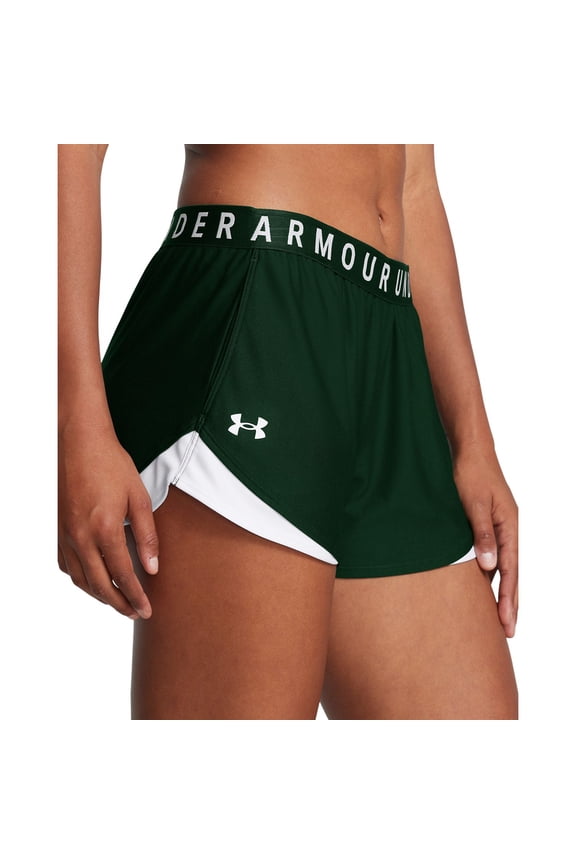 Women's Under Armour Play Up 3.0 Shorts Color: Forest Green Size: X LARGE