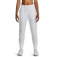 thumbnail image 1 of Women's Under Armour Rival Fleece Joggers Color: White Black Size: LARGE, 1 of 4