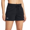 thumbnail image 1 of Women's Under Armour Rival Fleece Shorts Color: Black Size: X SMALL, 1 of 4