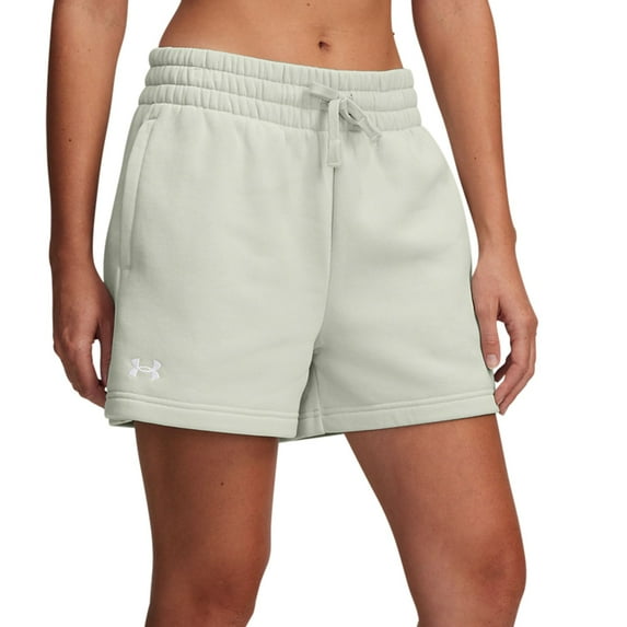 Women's Under Armour Rival Fleece Shorts Color: Hydro Green Size: LARGE