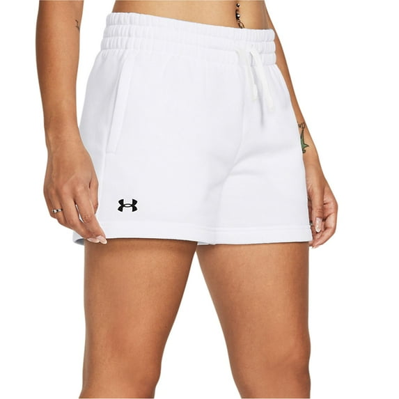 Women's Under Armour Rival Fleece Shorts Color: White Size: SMALL