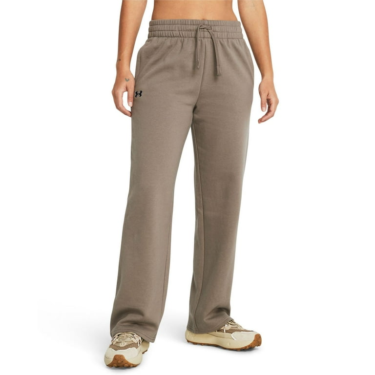 Women's Under Armour Rival Fleece Straight Leg Pants Color: Brown