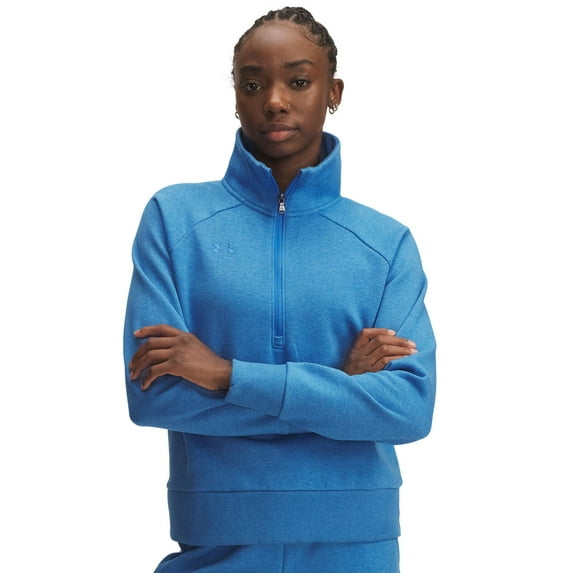 Women's Under Armour Rival Fleece ½ Zip Top Color: Blue Atlantis Size: XX LARGE
