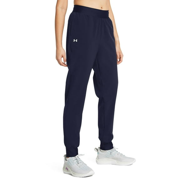 Women's Under Armour Rival Woven Pants Color: Midnight Navy Size: LARGE