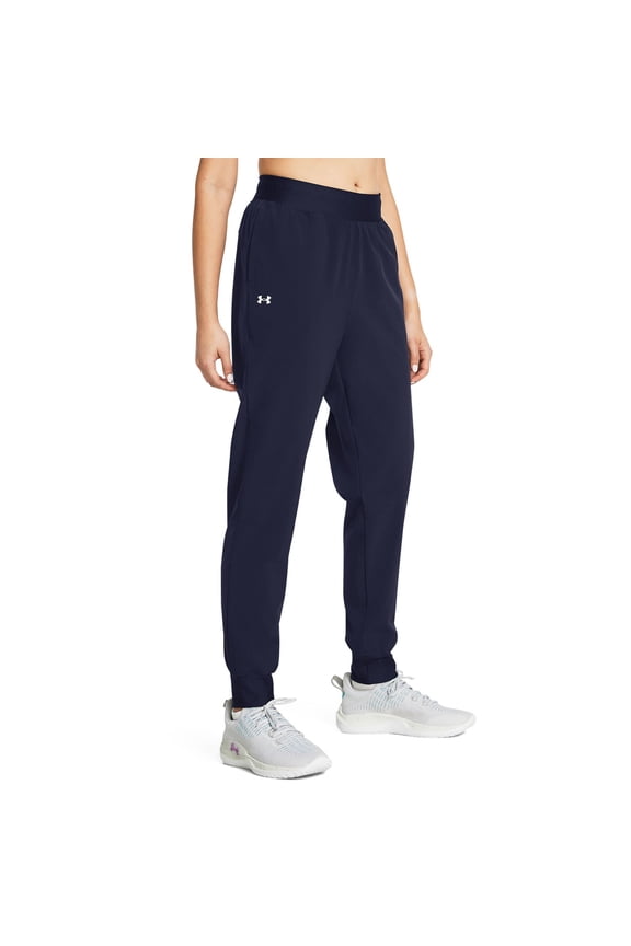 Women's Under Armour Rival Woven Pants Color: Midnight Navy Size: MEDIUM