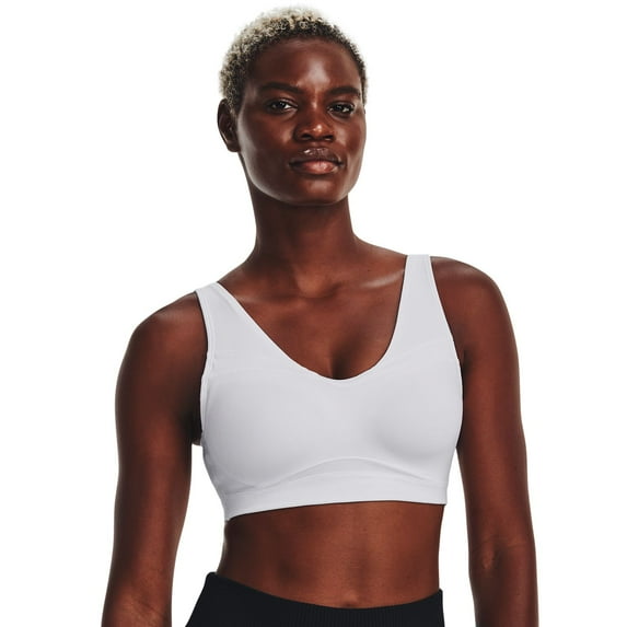 Women's Under Armour SmartForm Evolution Mid Sports Bra Color: White Size: XX LARGE