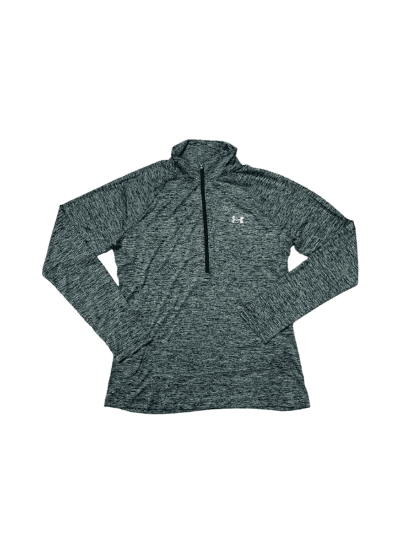 Women's Under Armour Tech Half-Zip Top Color: Black Gray Size: Medium