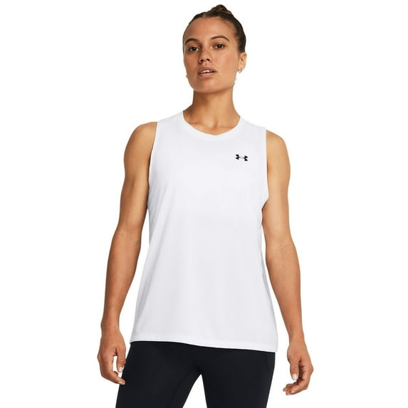 Women's Under Armour Tech™ Tank Top Color: White Size: XX LARGE