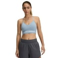 thumbnail image 1 of Women's Under Armour Vanish Seamless Low Long Sports Bra Color: Harbor Blue Size: MEDIUM, 1 of 4