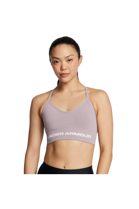 Women's Under Armour Vanish Seamless Low Long Sports Bra Color: Tetra Gray Size: X SMALL