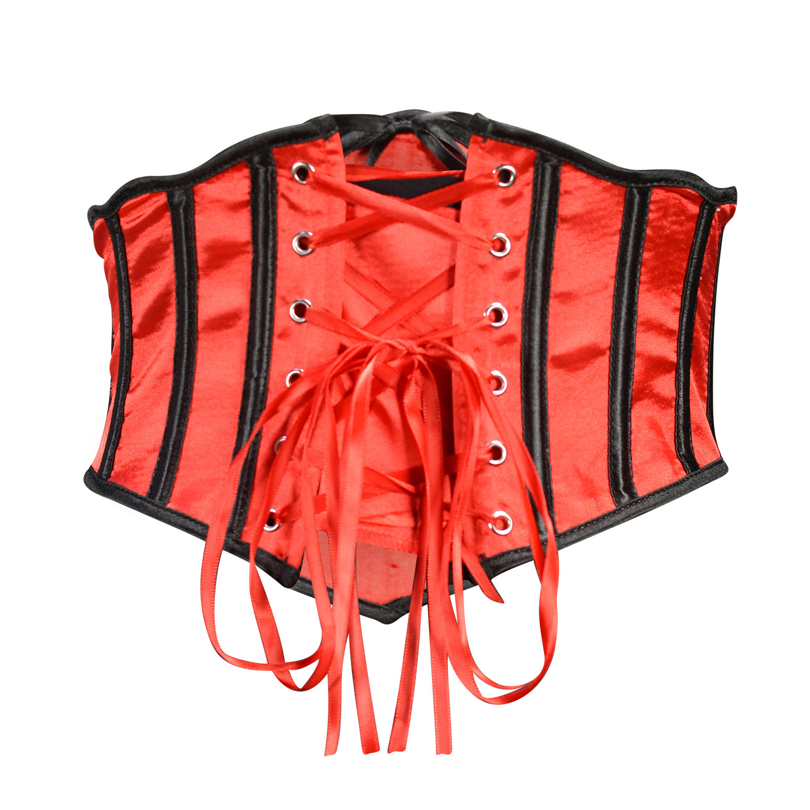 Corset Femme Sous La Poitrine En Satin - Laçage Dos Réglable - Taille S à 6XL - Pour Forme Sablier