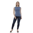 thumbnail image 1 of Women's Undershirt Tank Top Camisole Sleeveles, L, Slate Blue, by Ambesonne, 1 of 4