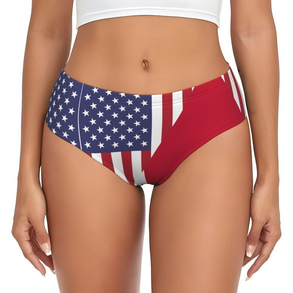 Women's Underwear America Texas Flag Hipster Panties Low Rise Briefs Ladies Bikini Underwear Large