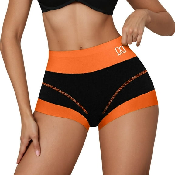 Women's Underwear Boyshorts Cotton Stretch Panties High Waisted Soft