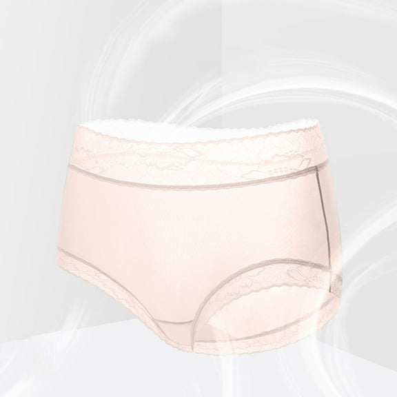Women's Underwear Briefs High Waisted Lace Abdomen Mid-rise Waist And Hip Lift Comfortable Body Breathable Underwear Briefs