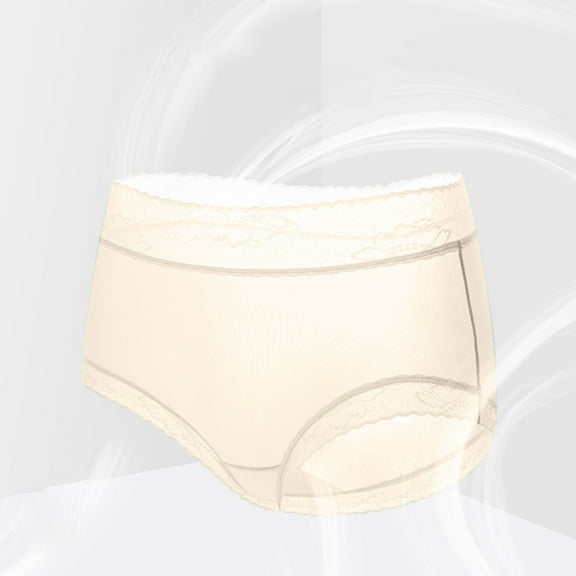 Women's Underwear Briefs High Waisted Lace Abdomen Mid-rise Waist And Hip Lift Comfortable Body Breathable Underwear Briefs