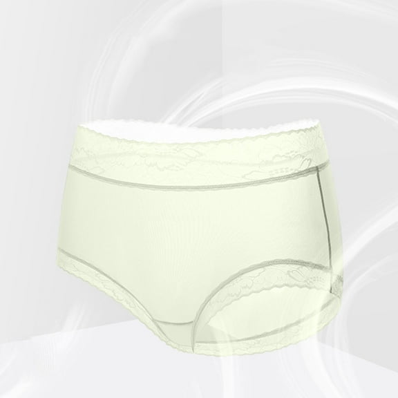 Women's Underwear Briefs High Waisted Lace Abdomen Mid-rise Waist And Hip Lift Comfortable Body Breathable Underwear Briefs