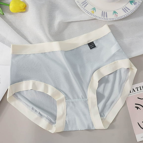 Women's Underwear Briefs Nylon Seamless Ice Silk Comfortable Body Breathable Underwear Briefs