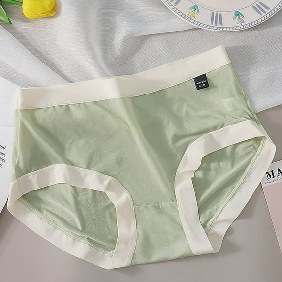 Women's Underwear Briefs Nylon Seamless Ice Silk Comfortable Body Breathable Underwear Briefs
