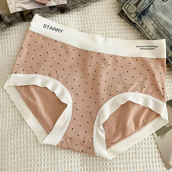 Women's Underwear Briefs Nylon Seamless Polka Comfortable Body Breathable Underwear Lace Briefs