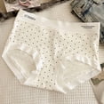 thumbnail image 1 of Women's Underwear Briefs Nylon Seamless Polka Comfortable Body Breathable Underwear Lace Briefs, 1 of 3