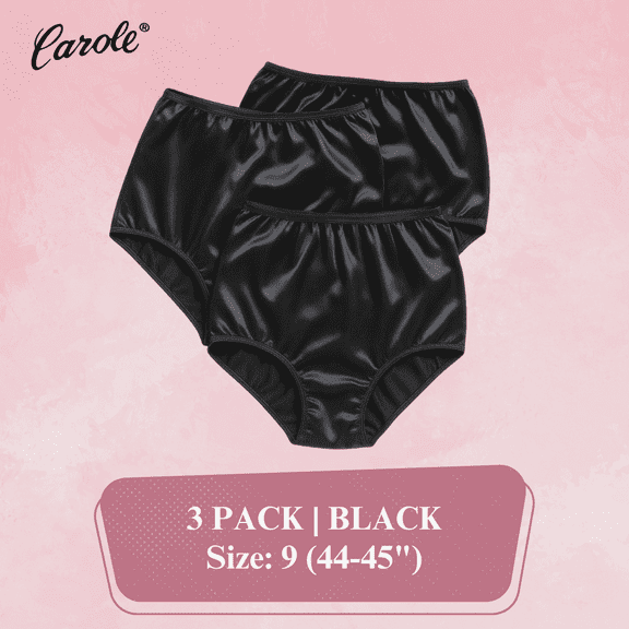 Carole Women's Nylon Full Cut Briefs, 3-Pack