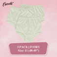 thumbnail image 1 of Carole Classic Nylon Briefs - Full Cut Women's Underwear - 3-Pack, 1 of 5