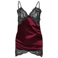 thumbnail image 1 of Women's Underwear Clearance，Lingerie for Women Lace Babydoll Halter Chemise V Neck Nightgown Sexy Sleepwear Nightdress, 1 of 5