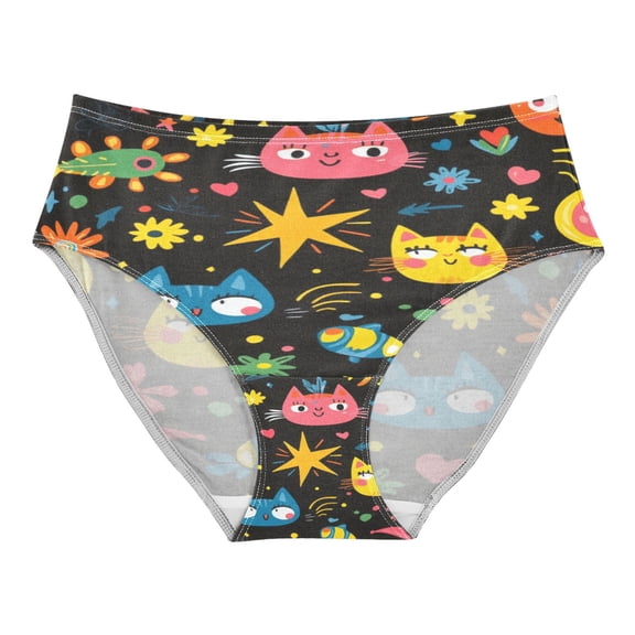 Women's Underwear Colorful Cartoon Patterns Hipster Panties Underwear for women, Medium