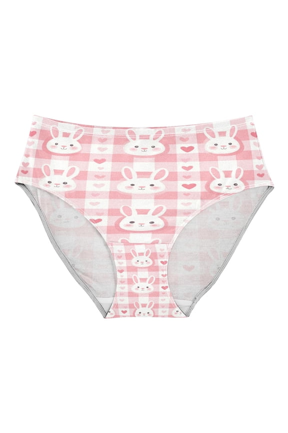 Women's Underwear Cute Bunny Faces Hipster Panties Underwear for women, X-Small