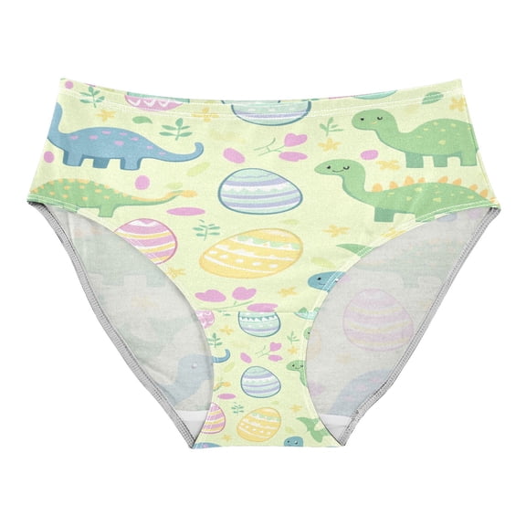 Women's Underwear Dinosaurs and Easter Eggs Hipster Panties Underwear for women, X-Large
