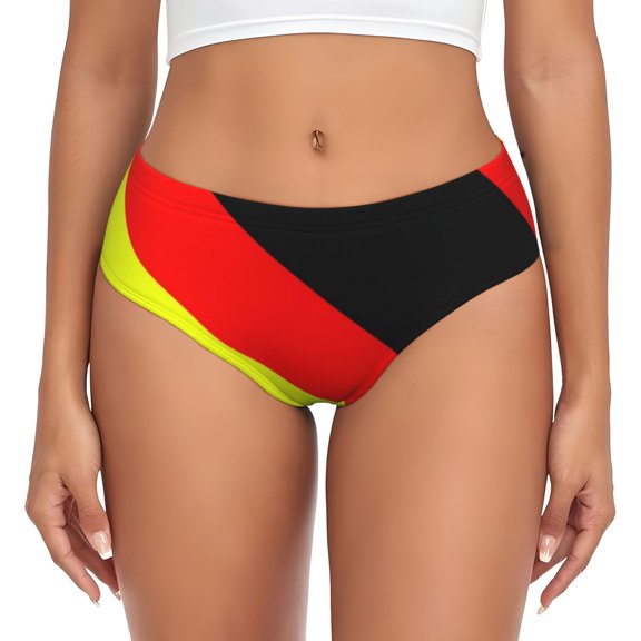 Women's Underwear German Flag Germany Hipster Panties Low Rise Briefs Ladies Bikini Underwear X-Small