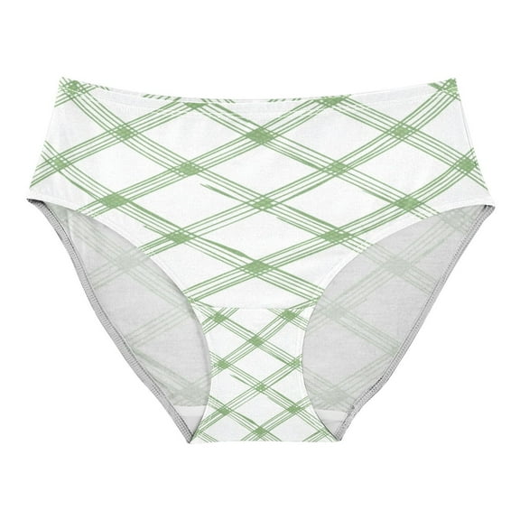Women's Underwear Green Tartan Hipster Panties Underwear for women, Medium