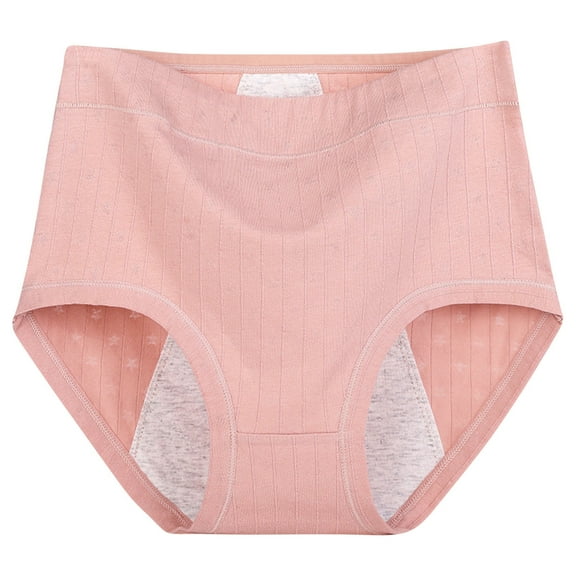 Women's Underwear High Waist Leakproof Panties Soft Briefs Breathable Comfortable Panties Underwear Panties for Women Pack Pinky 5XL