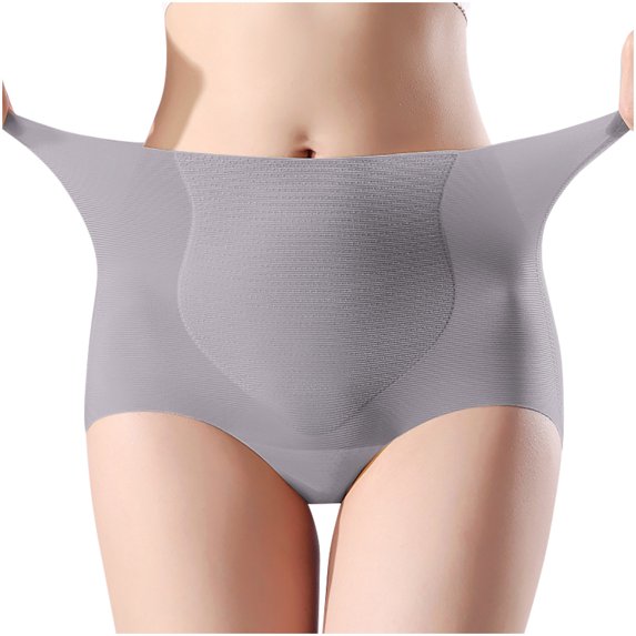 Women's Underwear High Waisted Ladies Ice Panties Soft Full Coverage Briefs Stretch Comfy Breathable Underwear