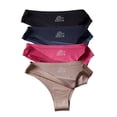 thumbnail image 1 of Women's Underwear Invisible Bikini No Show Nylon Spandex Ladies Panties, 1 of 6
