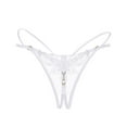 thumbnail image 1 of Women's Underwear Lace Briefs Thong Underwear Ladies Elegant Teddy High Waist Panties for Women, 1 of 3
