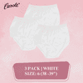 thumbnail image 1 of Women's Underwear Lace Trim Nylon Briefs Full Cut Carole Panties, 3-Pack, 1 of 5