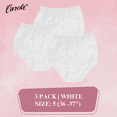thumbnail image 1 of Carole Women's Lace Trim Nylon Full Cut Briefs, 3-Pack, 1 of 5