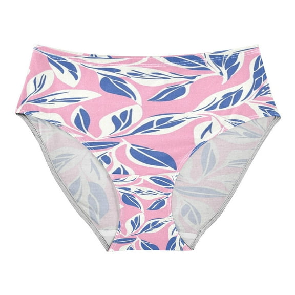 Women's Underwear Large White Leaves Hipster Panties Underwear for women, X-Large