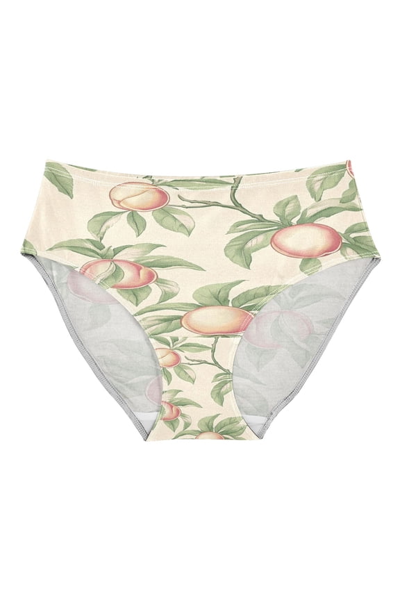 Women's Underwear Peach Tree Branch Pattern Hipster Panties Underwear for women, Medium