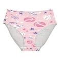 thumbnail image 1 of Women's Underwear Pink Basketballs and Footballs Hipster Panties Underwear for women, XX-Large, 1 of 9