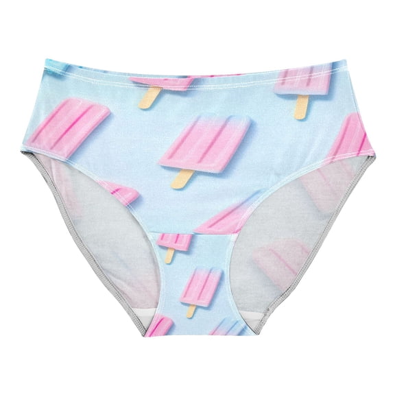 Women's Underwear Pink Popsicle Pattern Hipster Panties Underwear for women, Large