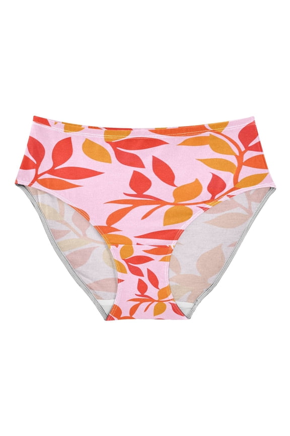 Women's Underwear Red Leaf Pattern Hipster Panties Underwear for women, X-Small