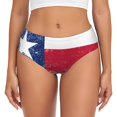 thumbnail image 1 of Women's Underwear Retro Texas Flag Hipster Panties Low Rise Briefs Ladies Bikini Underwear Small, 1 of 6