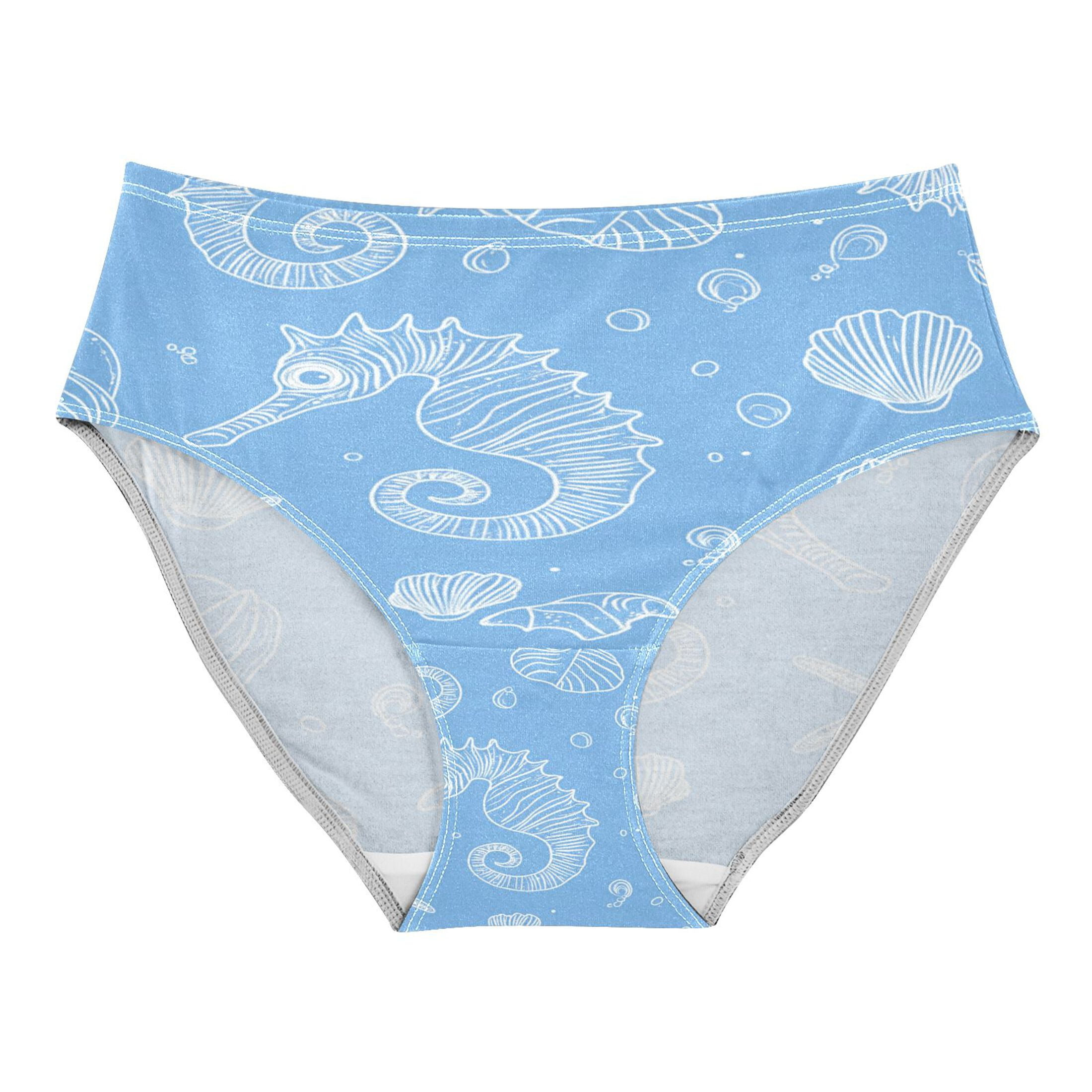 Women's Underwear Seahorses Starfish and Shells Hipster Panties ...