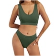 thumbnail image 1 of Women's Underwear Set - Gathering Bra & Tank Top, Large Chest Support, Shockproof Sports Bra, Large U Open Back, Sexy Beauty Design - Nylon Spandex Material, Multiple Occasions, 1 of 4